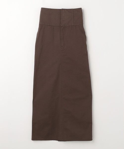 CITEN（シテン）の「＜CITEN＞ホックディテール ナロースカート（スカート・レディース・ブラウン/ブラック・S/M）」の13枚目の写真