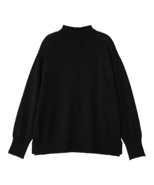 alotta(アロッタ)の「ハイネックニットプルオーバー(ニット/セーター・レディース・ブラック/グレー/グレイッシュベージュ/スモークピンク/ホワイト×ブラック・M/3L/LL/L)」の9枚目の写真