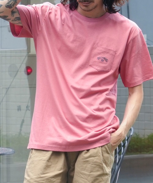 BILLABONG(ビラボン)の「BILLABONG メンズ R STYLE Tシャツ 【2024年秋冬モデル】/ビラボンワンポイントロゴ胸ポケット半袖Tシャツ(Tシャツ/カットソー・メンズ・ミント/ホワイト/レッド系その他/グレー/ブラック・X-LARGE/LARGE/MEDIUM)」の5枚目の写真