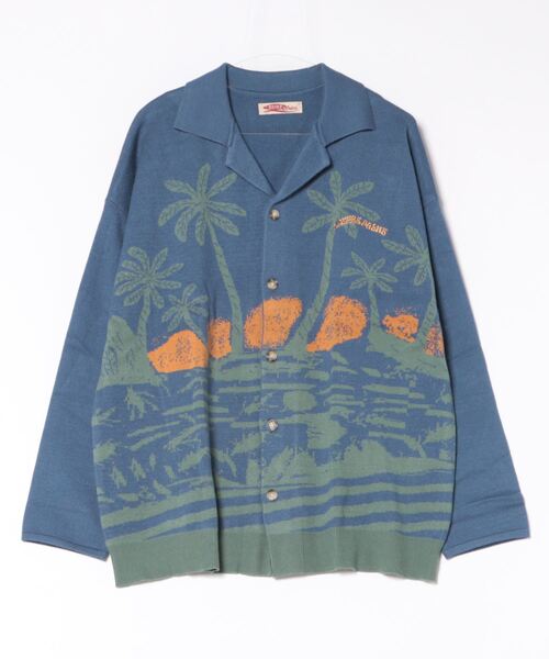 Kahiko（カヒコ）の「【Kahiko】SURF＆Palms メディナMEN'Sニットカーディガン（カーディガン/ボレロ・メンズ・ホワイト/チャコール/ネイビー/ブラウン・FREE）」の4枚目の写真