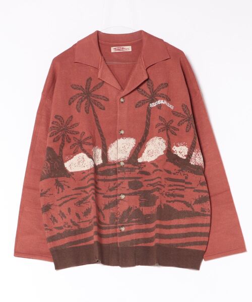 Kahiko（カヒコ）の「【Kahiko】SURF＆Palms メディナMEN'Sニットカーディガン（カーディガン/ボレロ・メンズ・ホワイト/チャコール/ネイビー/ブラウン・FREE）」の3枚目の写真