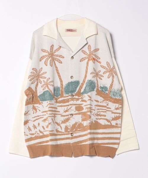 Kahiko（カヒコ）の「【Kahiko】SURF＆Palms メディナMEN'Sニットカーディガン（カーディガン/ボレロ・メンズ・ホワイト/チャコール/ネイビー/ブラウン・FREE）」の17枚目の写真