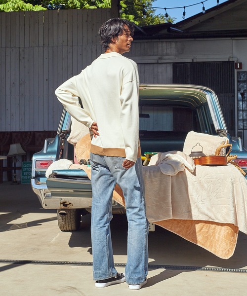 Kahiko（カヒコ）の「【Kahiko】SURF＆Palms メディナMEN'Sニットカーディガン（カーディガン/ボレロ・メンズ・ホワイト/チャコール/ネイビー/ブラウン・FREE）」の6枚目の写真