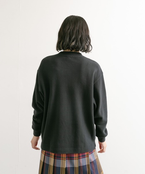 LACOSTE（ラコステ）の「『別注』LACOSTE×DOORS　thick pique mock Long-Sleeve（Tシャツ/カットソー・レディース・アイボリー/スミクロ/バーガンディー/グリーン・FREE）」の15枚目の写真