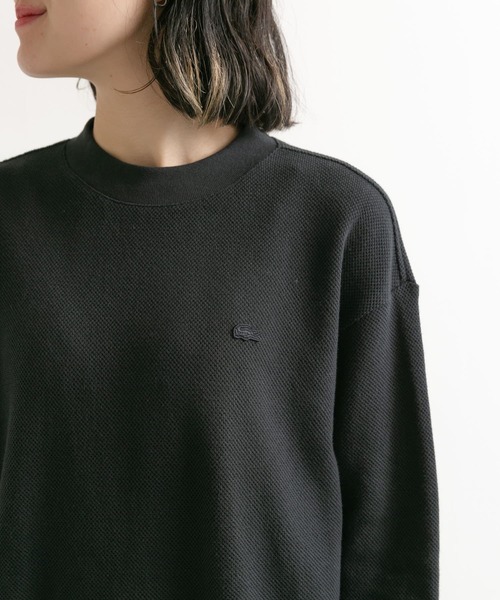 【LACOSTE×DOORS】『別注』mock Long-Sleeve セール】『別注』LACOSTE×DOORS thick pique mock Long-Sleeve