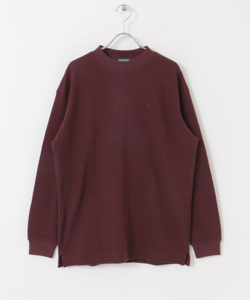LACOSTE（ラコステ）の「『別注』LACOSTE×DOORS　thick pique mock Long-Sleeve（Tシャツ/カットソー・レディース・アイボリー/スミクロ/バーガンディー/グリーン・FREE）」の21枚目の写真