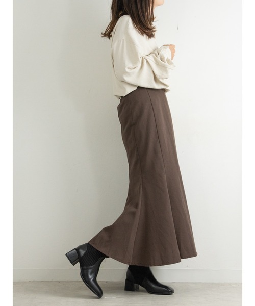 Fabby fabby（ファビィーファビィー）の「ニットリブショートブーツ（ブーツ・レディース・ライトベージュ/キャメル/ブラック・SMALL/MEDIUM/LARGE）」の10枚目の写真