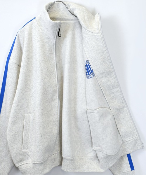 【セール】embroidery side line sweat track jacket/胸刺繍 サイドライン スウェット トラックジャケット（スウェット）｜Starting Over（スターティングオーバー）