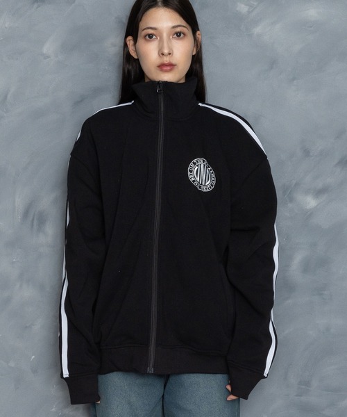 【セール】embroidery side line sweat track jacket/胸刺繍 サイドライン スウェット トラックジャケット（スウェット）｜Starting Over（スターティングオーバー）
