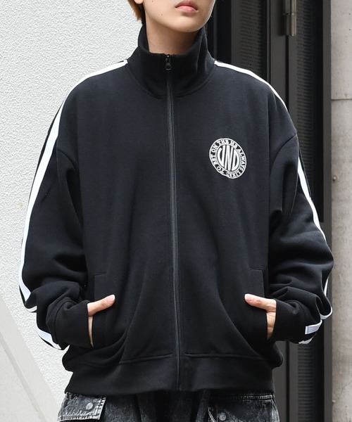 【セール】embroidery side line sweat track jacket/胸刺繍 サイドライン スウェット トラックジャケット（スウェット）｜Starting Over（スターティングオーバー）