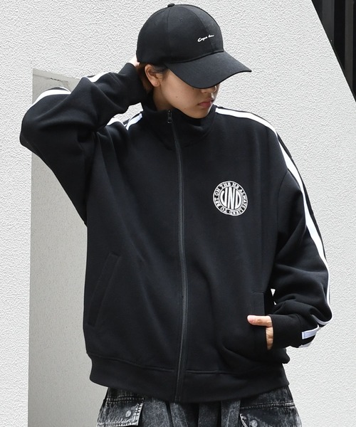 【セール】embroidery side line sweat track jacket/胸刺繍 サイドライン スウェット トラックジャケット（スウェット）｜Starting Over（スターティングオーバー）