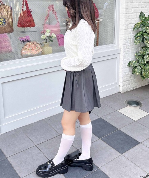 INGNI（イング）の「胸刺しゅうケーブルポロニット／Ａ（ニット/セーター・レディース・ホワイト×ブラック/グレー×ホワイト/ブラック×ホワイト/ベージュ系2・M）」の20枚目の写真