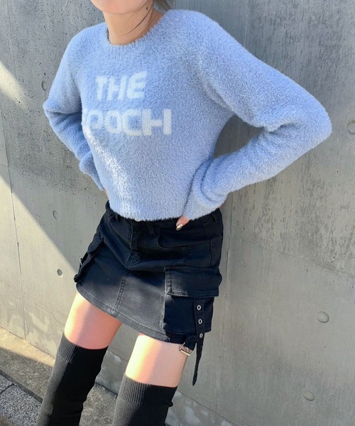 ENVYM（アンビー）の「シャギーコンパクトニット（ニット/セーター・レディース・ブルー/シルバー/ブラック・FREE）」の17枚目の写真