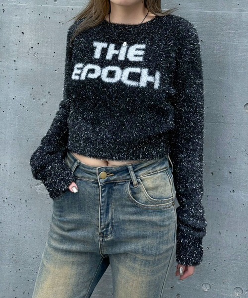 ENVYM（アンビー）の「シャギーコンパクトニット（ニット/セーター・レディース・ブルー/シルバー/ブラック・FREE）」の7枚目の写真