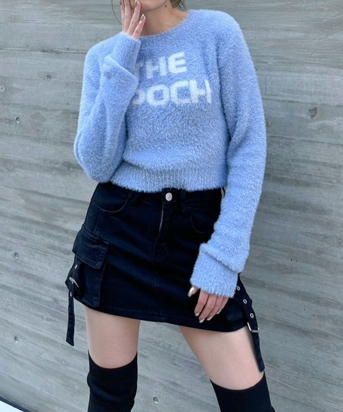 ENVYM（アンビー）の「シャギーコンパクトニット（ニット/セーター・レディース・ブルー/シルバー/ブラック・FREE）」の20枚目の写真