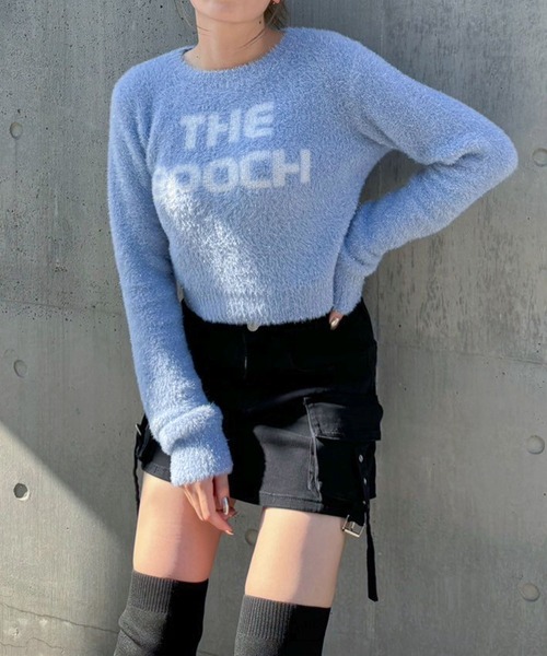 ENVYM（アンビー）の「シャギーコンパクトニット（ニット/セーター・レディース・ブルー/シルバー/ブラック・FREE）」の16枚目の写真