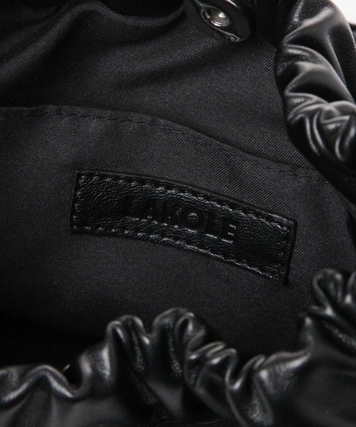 LAKOLE（ラコレ）の「クチギャザーミニショルダーバッグ / 152716（ショルダーバッグ・レディース・シルバー/オフホワイト/ブラック/ピンク・FREE）」の14枚目の写真