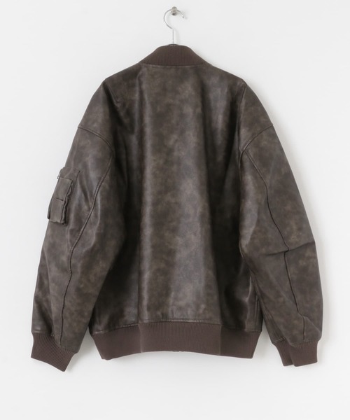 SENSE OF PLACE by URBAN RESEARCH（センスオブプレイスバイアーバンリサーチ）の「ヴィンテージライクMA-1（MA-1・メンズ・ブラック/ブラウン・MEDIUM/LARGE）」の11枚目の写真