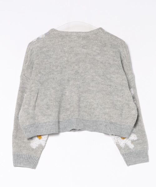 flower（フラワー）の「プレイフルフラワーニット（ニット/セーター・レディース・ミント/ピンク/グレー・FREE）」の4枚目の写真