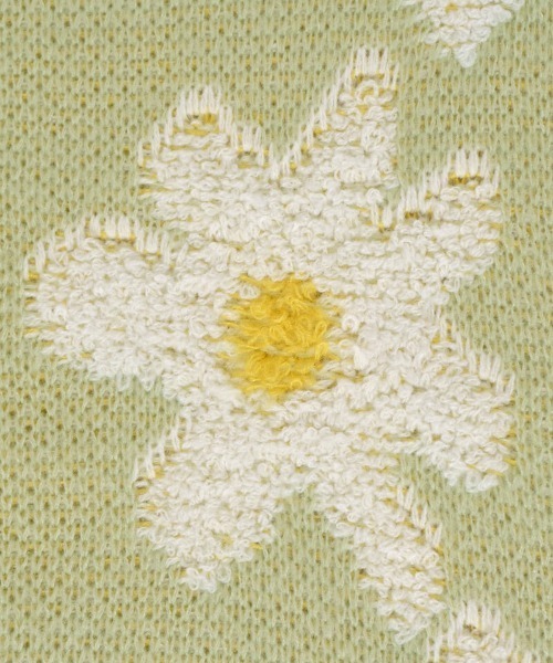 flower（フラワー）の「プレイフルフラワーニット（ニット/セーター・レディース・ミント/ピンク/グレー・FREE）」の8枚目の写真