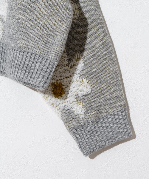 flower（フラワー）の「プレイフルフラワーニット（ニット/セーター・レディース・ミント/ピンク/グレー・FREE）」の18枚目の写真