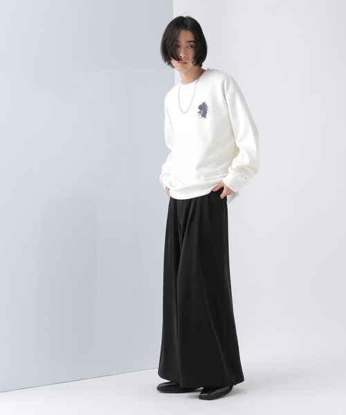 HARE（ハレ）の「アートモチーフバックプリントスウェット(HARE)（スウェット・メンズ・グレー/ブラック/ホワイト/ブルー/ブラック系その他/ホワイト系その他/グリーン・SMALL/MEDIUM）」の9枚目の写真