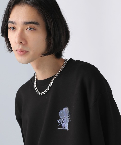 HARE（ハレ）の「アートモチーフバックプリントスウェット(HARE)（スウェット・メンズ・グレー/ブラック/ホワイト/ブルー/ブラック系その他/ホワイト系その他/グリーン・SMALL/MEDIUM）」の14枚目の写真