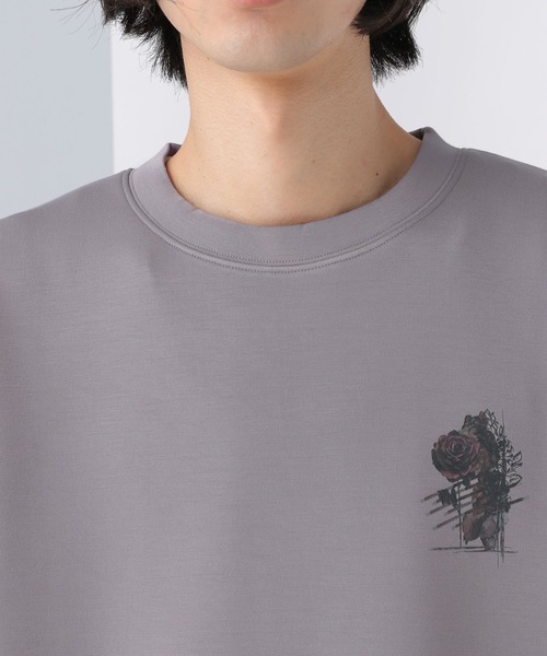 HARE（ハレ）の「アートモチーフバックプリントスウェット(HARE)（スウェット・メンズ・グレー/ブラック/ホワイト/ブルー/ブラック系その他/ホワイト系その他/グリーン・SMALL/MEDIUM）」の22枚目の写真