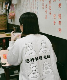 Joanie/ジョエニー You Are What You Eat SWEAT/バックプリント クルーネック スウェット
