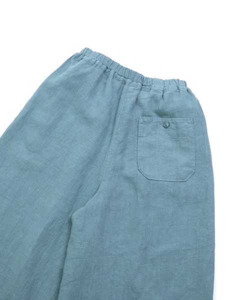 D.M.G.（ドミンゴ）の「[D.M.G / ディーエムジー] 25リネンキャンバス ガウチョパンツ（その他パンツ・レディース・ベージュ/ブルー/ネイビー/ブラック/マスタード・M/S）」の18枚目の写真