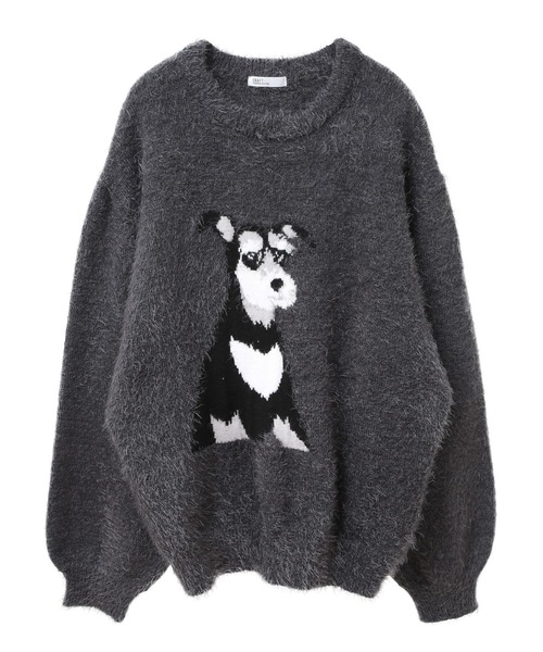 CRAFT STANDARD BOUTIQUE(クラフトスタンダードブティック)の「アニマルシャギーニットプルオーバー/24AW(ニット/セーター・メンズ・アイボリー/ライトピンク/ネイビー/チャコールグレー・FREE)」の7枚目の写真