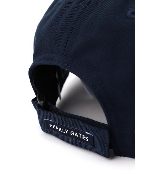 PEARLY GATES（パーリーゲイツ）の「【PEARLY GATES】New Historyロゴ リサイクルツイルキャップ (UNISEX)（キャップ・メンズ・ホワイト/ネイビー・FREE）」の18枚目の写真