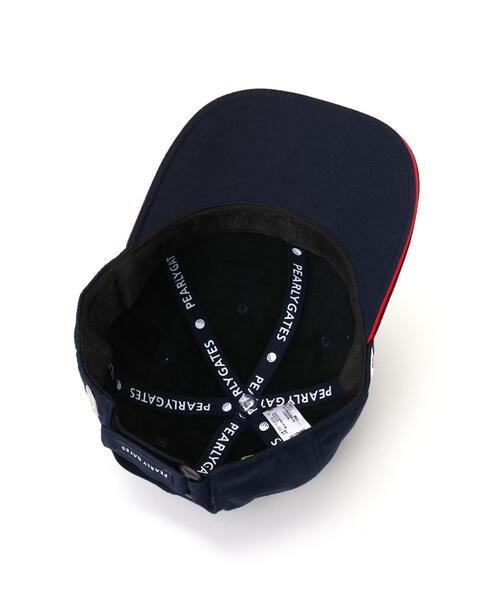 PEARLY GATES（パーリーゲイツ）の「【PEARLY GATES】New Historyロゴ リサイクルツイルキャップ (UNISEX)（キャップ・メンズ・ホワイト/ネイビー・FREE）」の21枚目の写真