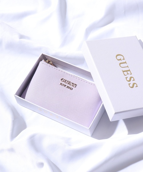 Guess(ゲス)の「GUESS LAUREL SLG ZIP POUCH ウォレット(財布・レディース・ラベンダー/イエロー/グリーン/ホワイト/ピンク/ライトイエロー/スカイブルー/ライトピンク/ブラック/ブラウン・ONE SIZE)」の6枚目の写真