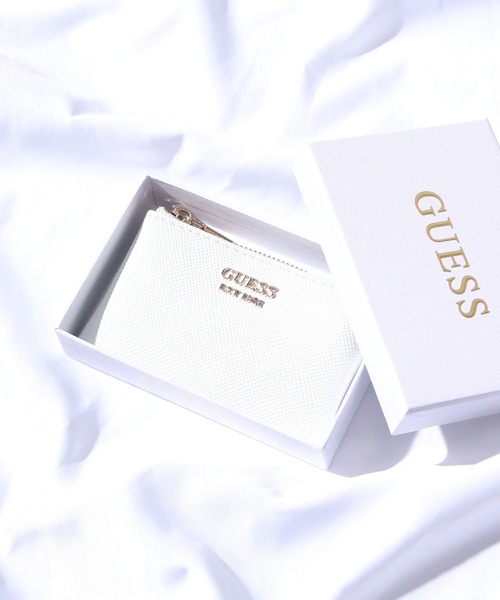 Guess(ゲス)の「GUESS LAUREL SLG ZIP POUCH ウォレット(財布・レディース・ラベンダー/イエロー/グリーン/ホワイト/ピンク/ライトイエロー/スカイブルー/ライトピンク/ブラック/ブラウン・ONE SIZE)」の2枚目の写真