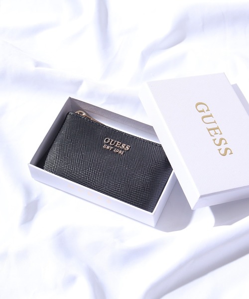 Guess(ゲス)の「GUESS LAUREL SLG ZIP POUCH ウォレット(財布・レディース・ラベンダー/イエロー/グリーン/ホワイト/ピンク/ライトイエロー/スカイブルー/ライトピンク/ブラック/ブラウン・ONE SIZE)」の1枚目の写真