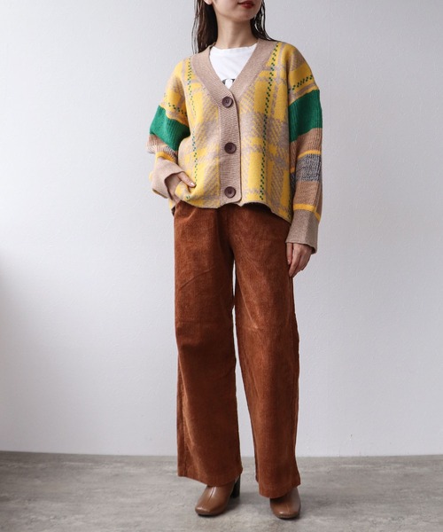 【セール】MIX柄ニットカーディガン（カーディガン/ボレロ）｜Cepica（セピカ）
