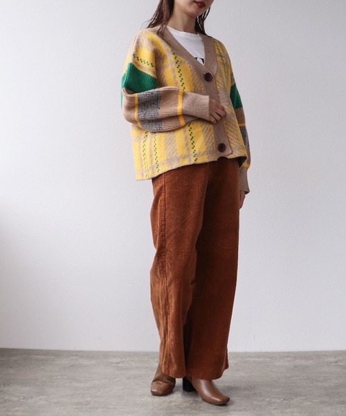 【セール】MIX柄ニットカーディガン（カーディガン/ボレロ）｜Cepica（セピカ）