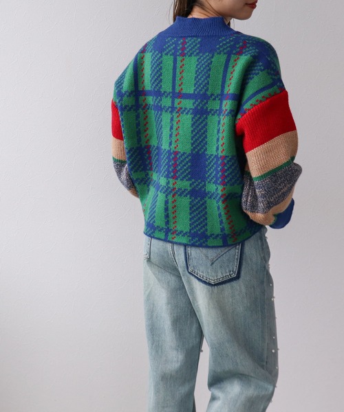 【セール】MIX柄ニットカーディガン（カーディガン/ボレロ）｜Cepica（セピカ）