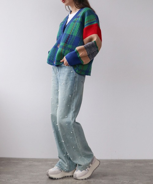 【セール】MIX柄ニットカーディガン（カーディガン/ボレロ）｜Cepica（セピカ）