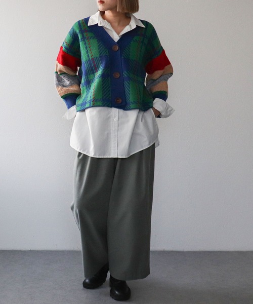 【セール】MIX柄ニットカーディガン（カーディガン/ボレロ）｜Cepica（セピカ）