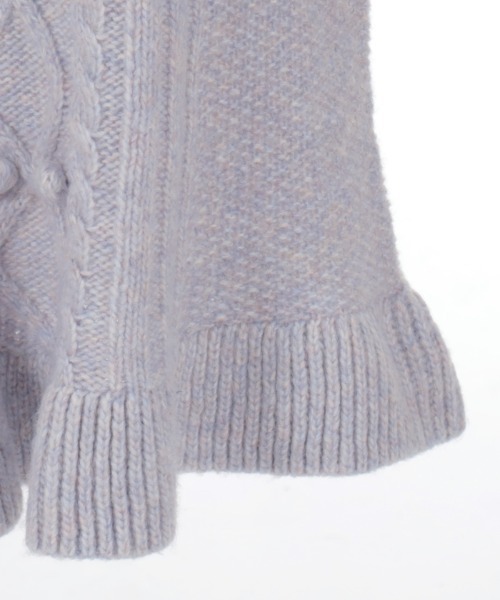 axes femme（アクシーズファム）の「フラワー刺繍ニットワンピース（ワンピース・キッズ・ピンク/ブルー・MEDIUM/LARGE/X-LARGE）」の15枚目の写真