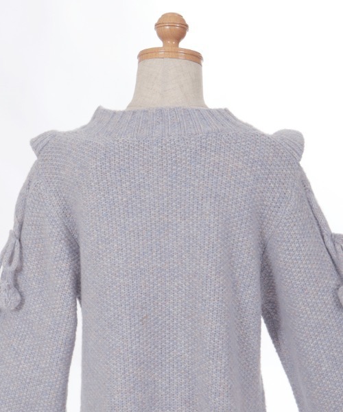 axes femme（アクシーズファム）の「フラワー刺繍ニットワンピース（ワンピース・キッズ・ピンク/ブルー・MEDIUM/LARGE/X-LARGE）」の17枚目の写真