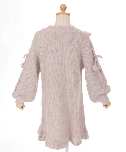 axes femme（アクシーズファム）の「フラワー刺繍ニットワンピース（ワンピース・キッズ・ピンク/ブルー・MEDIUM/LARGE/X-LARGE）」の22枚目の写真