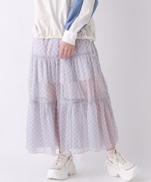 repipi armario | チュールティアードロングスカート(スカート)