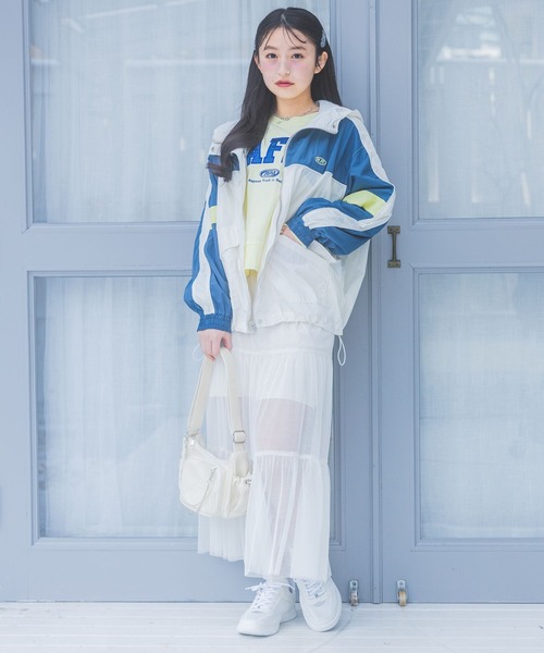 repipi armario(レピピ アルマリオ)の「チュールティアードロングスカート(スカート・キッズ・アイボリー/チェック/ブラック・LARGE/MEDIUM/SMALL)」の8枚目の写真