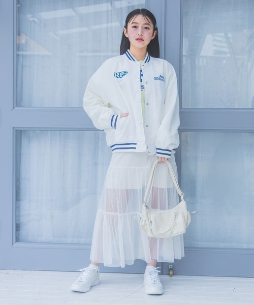 repipi armario(レピピ アルマリオ)の「チュールティアードロングスカート(スカート・キッズ・アイボリー/チェック/ブラック・LARGE/MEDIUM/SMALL)」の13枚目の写真