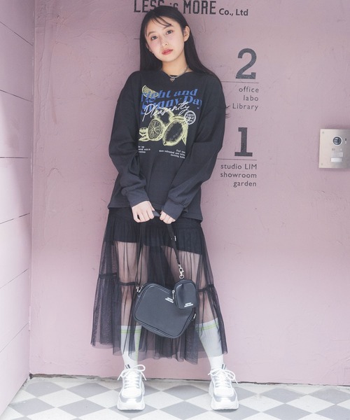 repipi armario(レピピ アルマリオ)の「チュールティアードロングスカート(スカート・キッズ・アイボリー/チェック/ブラック・LARGE/MEDIUM/SMALL)」の16枚目の写真