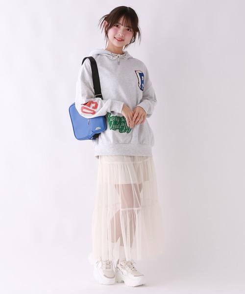 repipi armario(レピピ アルマリオ)の「チュールティアードロングスカート(スカート・キッズ・アイボリー/チェック/ブラック・LARGE/MEDIUM/SMALL)」の21枚目の写真