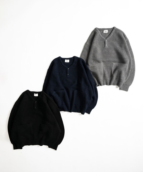 ニット セーター henry neck rib knit レディース HENRY NECK RIB KNIT /ヘンリーネックリブニット（ニット